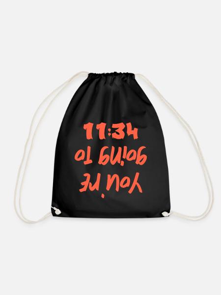 You´re going to hell 11:34 - Turnbeutel - Schwarz
