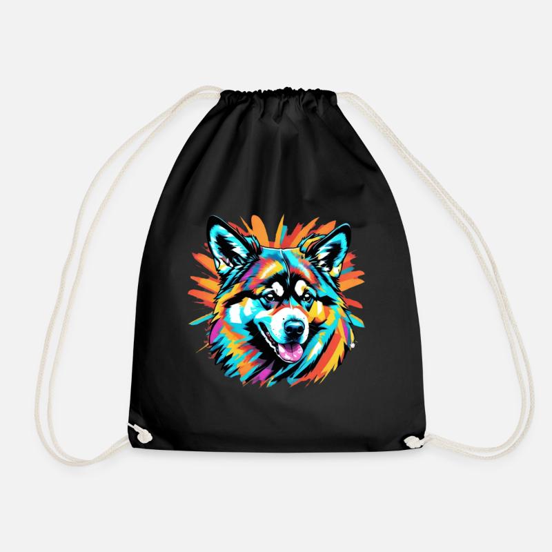 Malamute d’Alaska - Sac de sport léger - noir