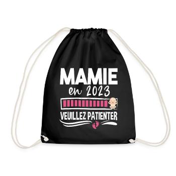 2025 Mamie Grand-Mère Retraitée Retraite Cadeau - Sac de sport léger - noir - Devant