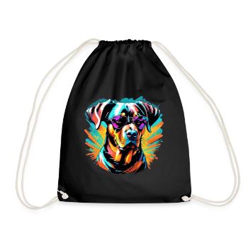Rottweiler - Sac de sport léger - noir - Devant