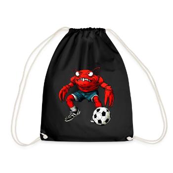 Football Crab - Drawstring Bag - black - Front
