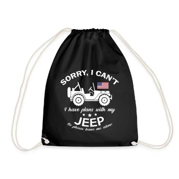 Désolé, je ne peux pas planifier avec ma Jeep - Sac de sport léger - noir - Devant