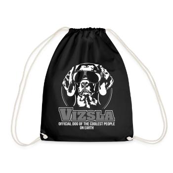 VIZSLA coolest people - Drawstring Bag - black - Front