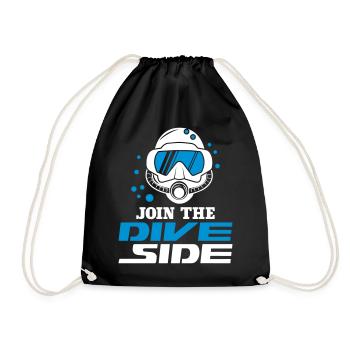 Dive Side - Turnbeutel - Schwarz - Vorne