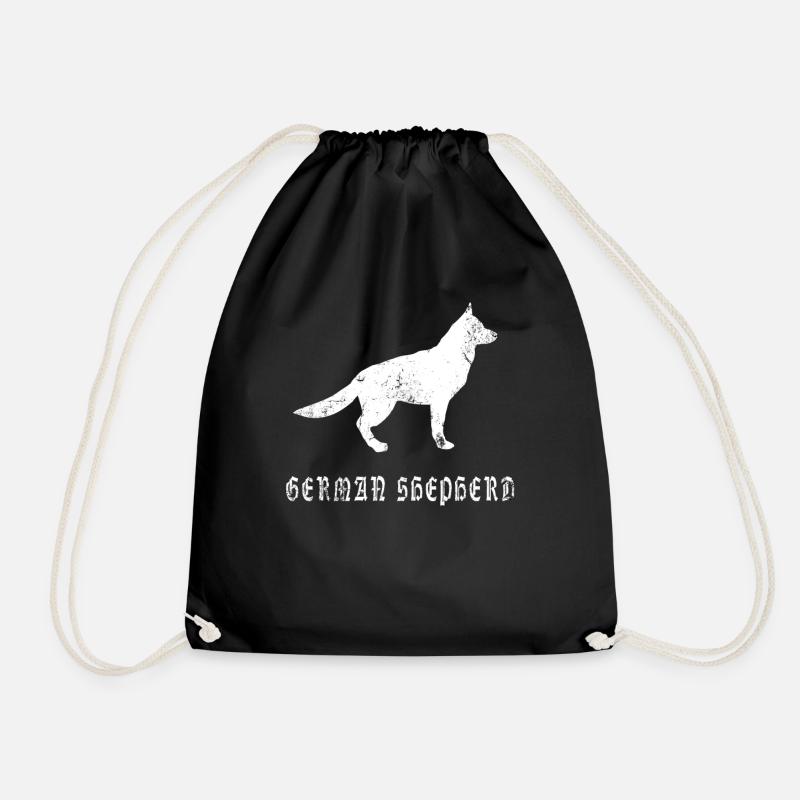 Allemand berger allemand Idée de cadeau - Sac de sport léger - noir