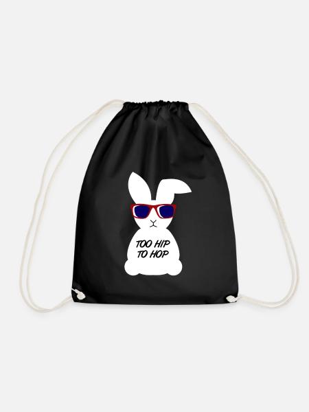Too Hip to Hop - Turnbeutel - Schwarz
