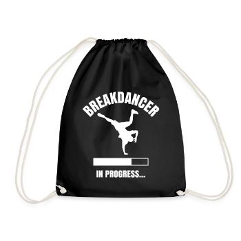 Breakdancer - Turnbeutel - Schwarz - Vorne