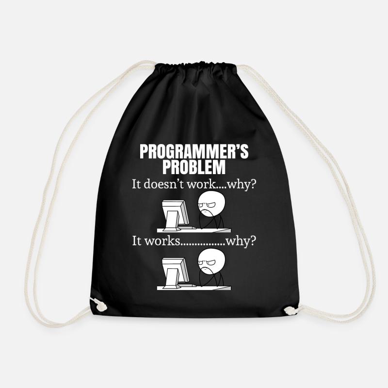 Programmierer lustig Geek - Turnbeutel - Schwarz