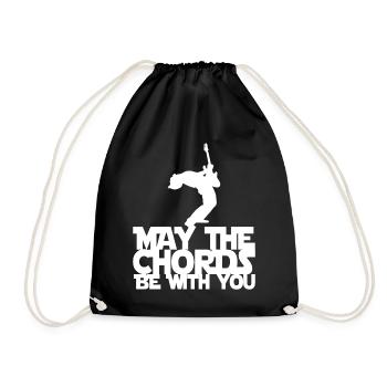 guitarist - Drawstring Bag - black - Front