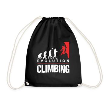 Climbing Evolution Klettern Boulderer - Turnbeutel - Schwarz - Vorne