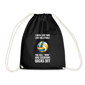 Volleyball - Drawstring Bag - black - Front