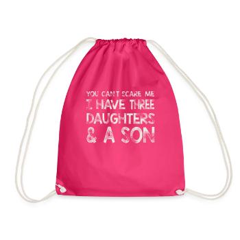 Vous ne pouvez pas me faire peur, j’en ai trois - Sac de sport léger - fuchsia - Devant