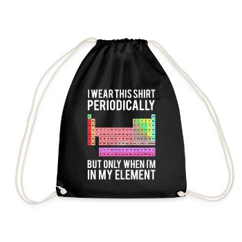 Chimie Geek Enseignant Nerd Drôle - Sac de sport léger - noir - Devant
