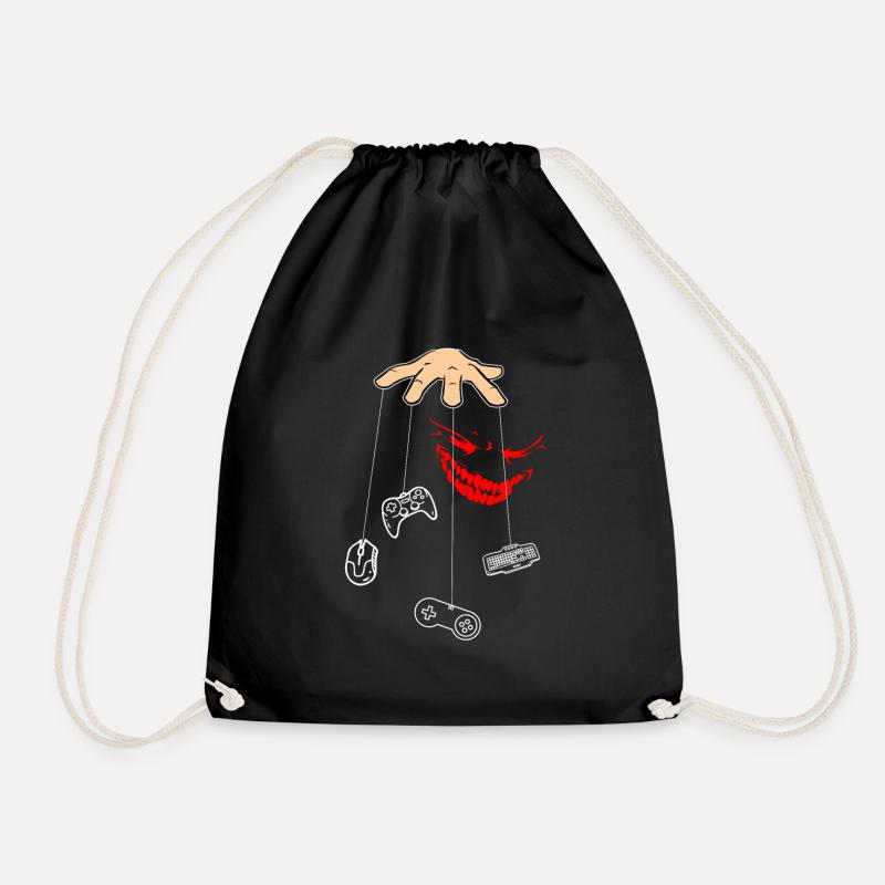 Pro Gamer Gaming Master Liebhaber Nerd - Turnbeutel - Schwarz