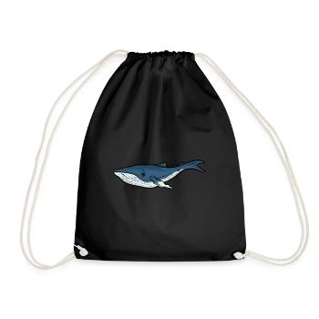 Cute Whale Species For Every Whale Lover - Whale Whales - Drawstring Bag - black - Front