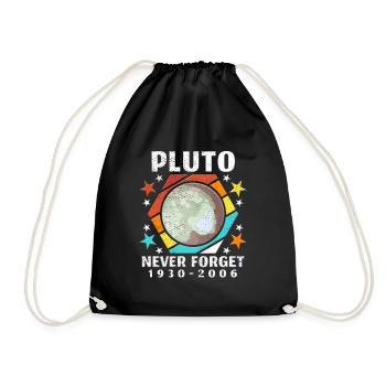 Pluton n'oublie jamais l'espace de la planète astronaute - Sac de sport léger - noir - Devant