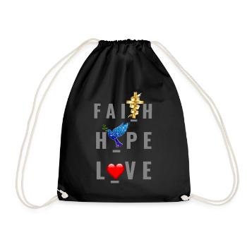 Jésus Jésus Jésus chrétien chrétien chrétien chrétien - Sac de sport léger - noir - Devant