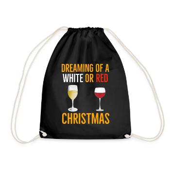 Weihnachten Weihnachten Weihnachten Weihnachten Weihnachten - Turnbeutel - Schwarz - Vorne