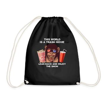 Drôle de sort Sarcasmes Trash Movie Regarder le film - Sac de sport léger - noir - Devant