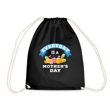 Mother's Day, Mother's Day, Mother's Day, Mother's - Drawstring Bag - black - Front