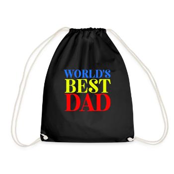 Father's Day, Father's Day, Father's Day, Father's - Drawstring Bag - black - Front