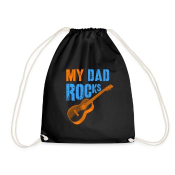 Father's Day, Father's Day, Father's Day, Father's - Drawstring Bag - black - Front