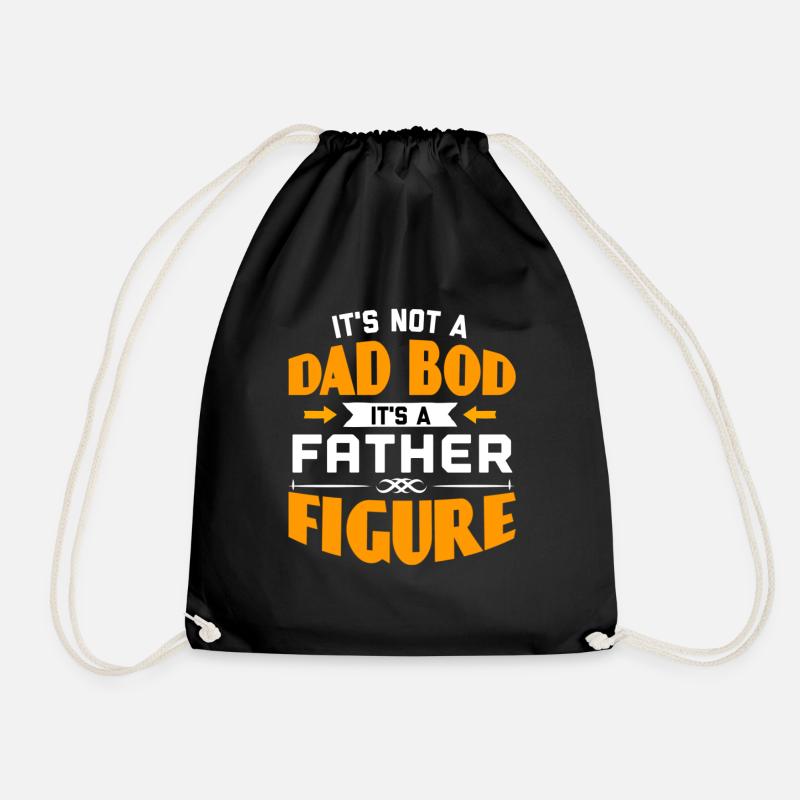 Father's Day, Father's Day, Father's Day, Father's - Drawstring Bag - black