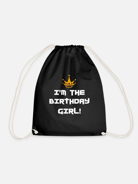 Birthday, Birthday, Birthday, Birthday, Birthday - Drawstring Bag - black