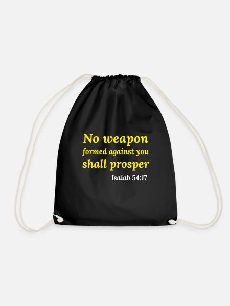 Jesus, Jesus, Jesus Christian Christian Christian - Drawstring Bag - black