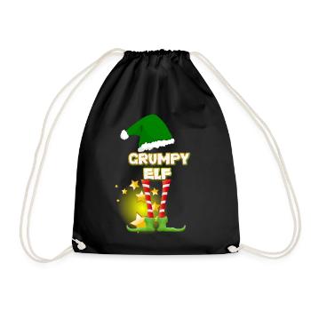 Christmas Christmas Christmas Christmas Christmas - Drawstring Bag - black - Front