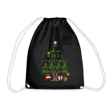Noël Noël Noël Noël - Sac de sport léger - noir - Devant