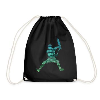 freestyle scooter - Drawstring Bag - black - Front