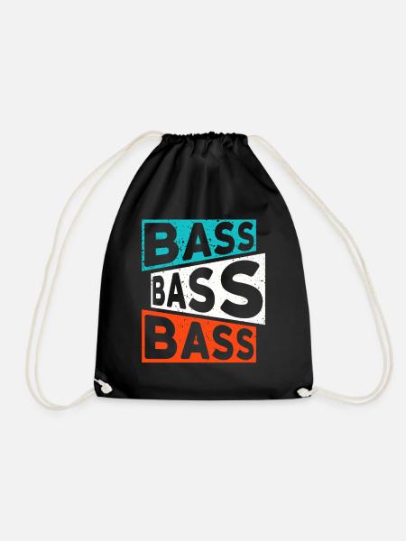 BASS BASS BASS DJ/Rave/Party/Club/Festival - Turnbeutel - Schwarz
