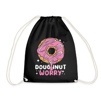 DONUT DOUGHNUT SOUCI - Sac de sport léger - noir - Devant