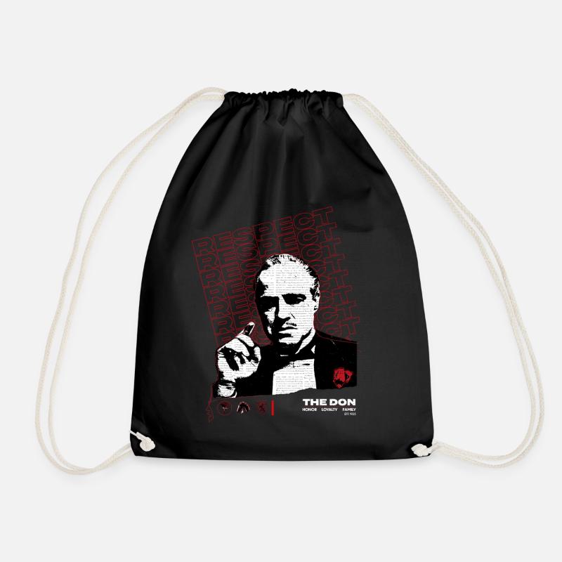 Der Pate The Godfather Don Corleone Respect Mafia - Turnbeutel - Schwarz