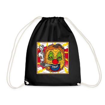 MONSTER CLOWN PUMPKIN Halloween Apokalypse Horror - Turnbeutel - Schwarz - Vorne