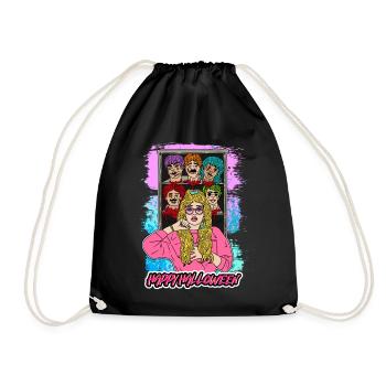 HAPPY HALLOWEEN GIRL Apokalypse Horror Monster - Turnbeutel - Schwarz - Vorne