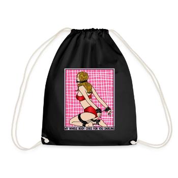 EROTIC GIRL SEXY BALL GAG SUBMISSION BONDAGE - Turnbeutel - Schwarz - Vorne