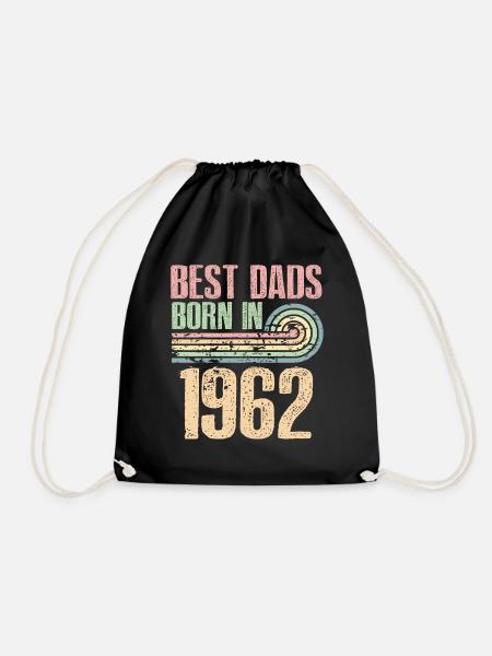 The best fathers were born in 1962, 61 years old, - Drawstring Bag - black