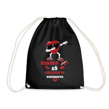 Dabbing Heart Breaker Drôle Messieurs Enfants Garçons - Sac de sport léger - noir - Devant
