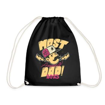 Best Daddy-to-Be Father Baby Birth 2023 - Drawstring Bag - black - Front