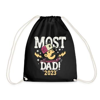 Best Daddy-to-Be Father Baby Birth 2023 - Drawstring Bag - black - Front