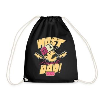 Best Daddy-to-Be Father Baby Birth 2023 - Drawstring Bag - black - Front