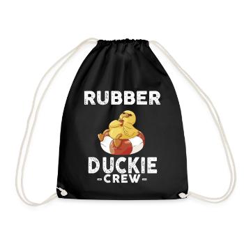 Canard en caoutchouc Canard jaune Équipage Baignade Canards Canards Canards - Sac de sport léger - noir - Devant