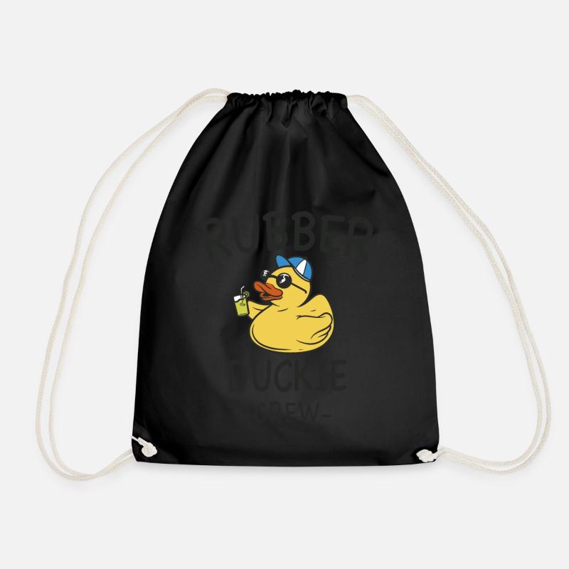 Canard en caoutchouc Yellow Duckie Crew Bain Canards Caneton - Sac de sport léger - noir