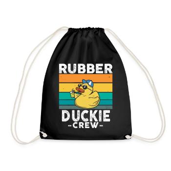 Canard en caoutchouc Canard jaune Équipage Baignade Canards Canards Canards - Sac de sport léger - noir - Devant