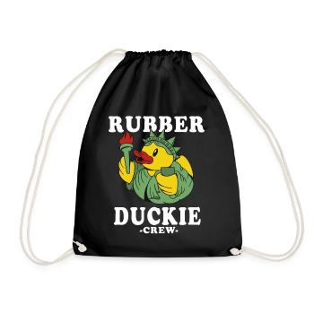 Canard en caoutchouc Canard jaune Équipage Baignade Canards Canards Canards - Sac de sport léger - noir - Devant