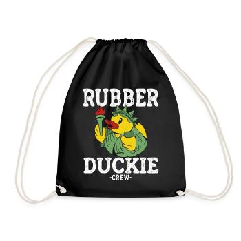 Canard en caoutchouc Canard jaune Équipage Baignade Canards Canards Canards - Sac de sport léger - noir - Devant