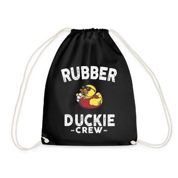 Canard en caoutchouc Canard jaune Équipage Baignade Canards Canards Canards - Sac de sport léger - noir - Devant