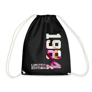 42ND BIRTHDAY 42 YEARS LIMITED EDITION 1984 - Drawstring Bag - black - Front